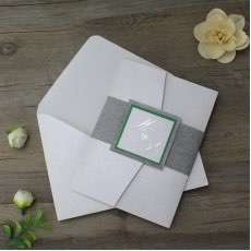 Business Invitation with Paper Tape Foiling Wedding Card Customized Made in China